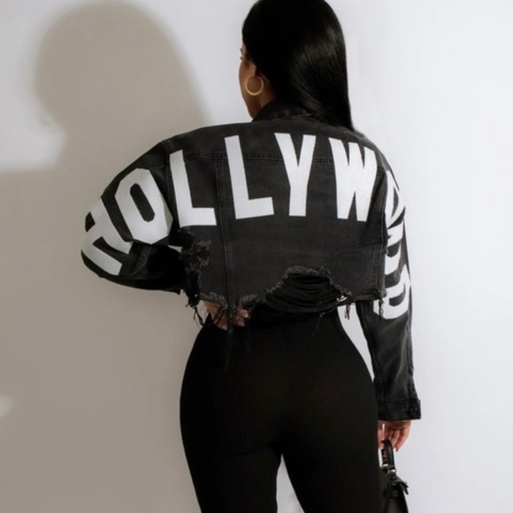 She’s Hollywood Baddie Jean Jacket - Picture 6 of 7